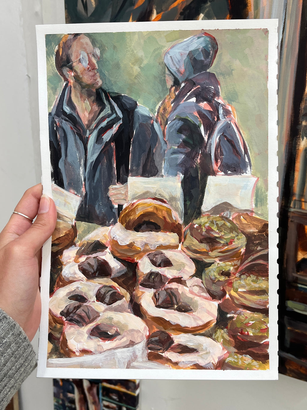 Portobello market scene, A4