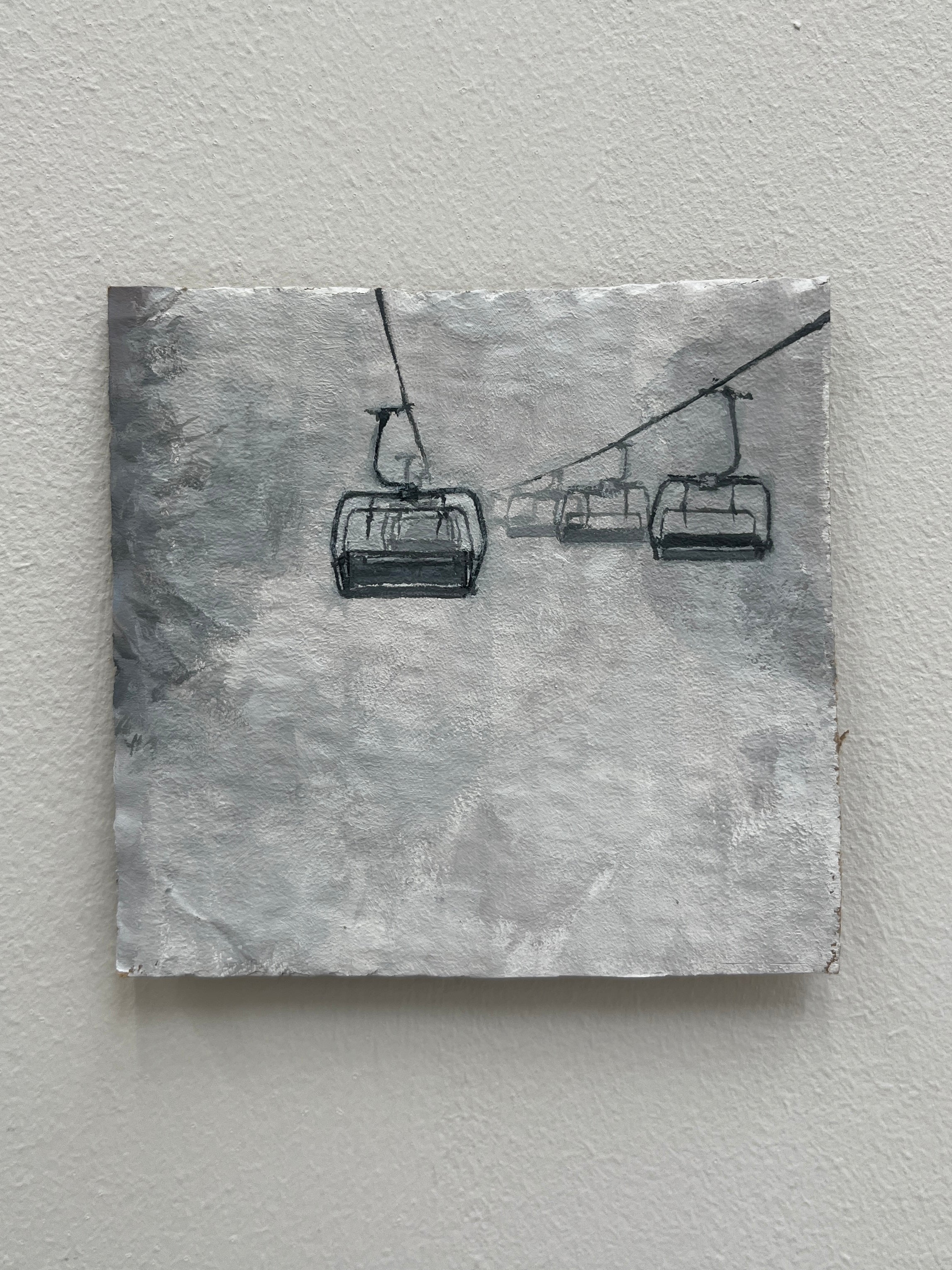 Cable cars, 9.5x9.5 cm